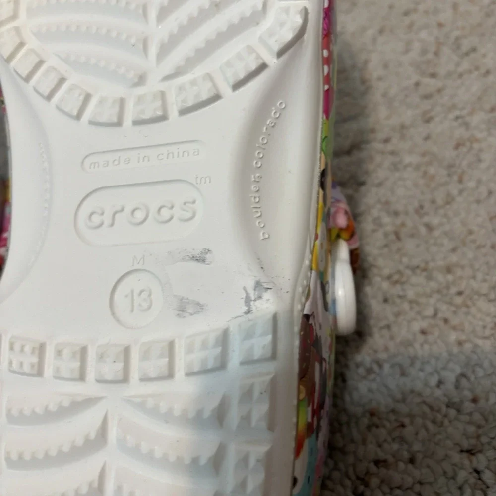 CROCS Squishmallows Classic Clog Mens 13 Missing Jibbitz New w Tags Limited Ed.